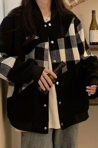 [【231】拼接刺绣棒球服春秋季新款百搭A079-897-58图片