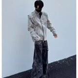 【240】短款牛仔夹克男女新款做旧立领做旧上衣A079-JK321-P69，男装夹克，电商A079
