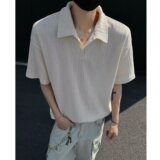 [012]麦穗纹提花polo领短袖t恤男半截袖上衣百搭A079-D925-P35，男装T恤，电商A079