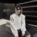 【网23】日系简约开衫连帽卫衣A079-704-P59，男装卫衣，电商A079