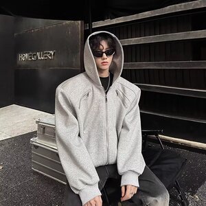 【网23】日系简约开衫连帽卫衣A079-704-P59图片