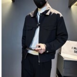 【网105】短款翻领夹克男士潮流夹克A079-8126-P50，男装夹克，电商A079