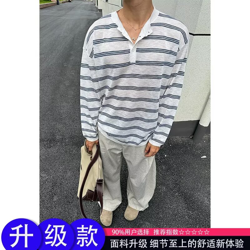 【146】条纹针织衫毛衣A079-M22-P39，男装针织衫/毛衣，电商A079