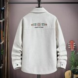 秋季新领夹克男士百搭休闲衬A079-DS03-P65【网络图1】4-8XL元，男装夹克，电商A079