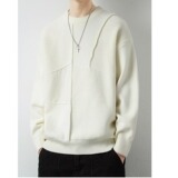 【201】2025秋冬季男士多工艺拼接纯毛衣圆领A079-3487-P59，男装针织衫/毛衣，电商A079