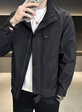 【202】男装飞行高级感痞帅春装立领男士外套A079-8810-P59