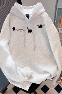 【网91】25加绒加厚连帽卫衣小猫咪印花卫衣秋冬A079-LR1381-P43图片