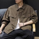 夹克衬衫外套男2025新款秋季A079-C01-P58【网络图1】4-8XL元，男装夹克，电商A079