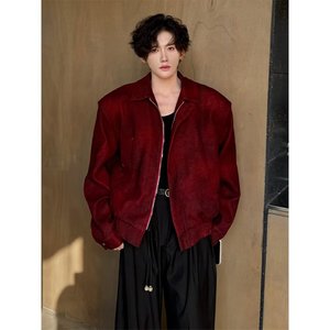【网23】纯色翻领夹克男女款2025春秋季新款A079-J442-P55图片