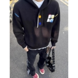7连帽毛衣男女款多巴胺彩色宽松针织衫A079-MY9601-P61，男装针织衫/毛衣，电商A079