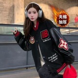 【299】秋冬季夹棉加厚百搭宽松情侣拼接夹克A079-A02-P72，男装夹克，电商A079