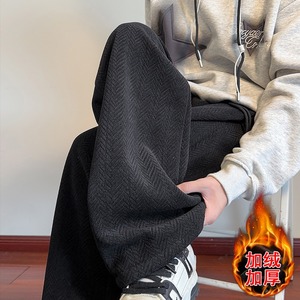 【002】加绒纹针织卫裤男款A079-K602加绒2-P45，男装休闲裤，电商A079