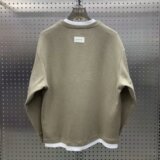 【网140】25秋季新款廓形假两件V领长袖卫衣A079-M361-P35，男装卫衣，电商A079