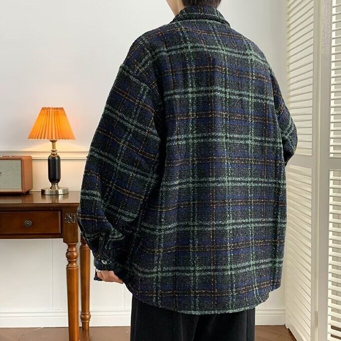 【网136】外套男秋冬2025新款保暖休闲毛呢外套A079-J22-P51,男装棉衣,电商A079