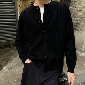 【99】開衫毛衣男韓圓領(lǐng)寬松百搭外套針織衫A079-MY3411-P55圖片