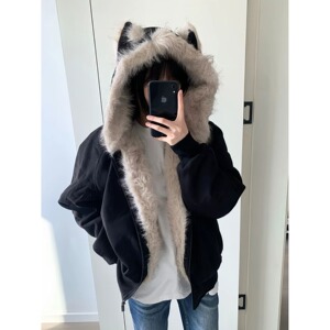 【224】情侣座山雕外套百搭情侣棉衣A079-4308-P95图片