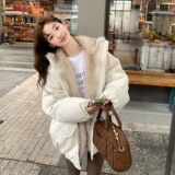 【151】拼接毛领花苞派克服棉斯男女外套A079-8856-P109，女装短外套，电商A079