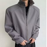 【网95】2025黑色短款夹克外套男春秋款A079-XZ412-P64，男装夹克，电商A079