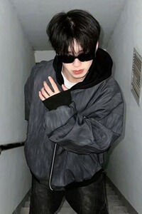【174】夹克男日系休闲长袖假两件男士百搭A079-G1565-P69图片