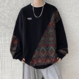 【189】男士圆领卫衣秋冬款大码宽松A079-W34-P43，男装卫衣，电商A079