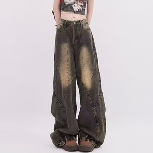 K798 A079 蓝色做旧微喇牛仔裤 P57 175