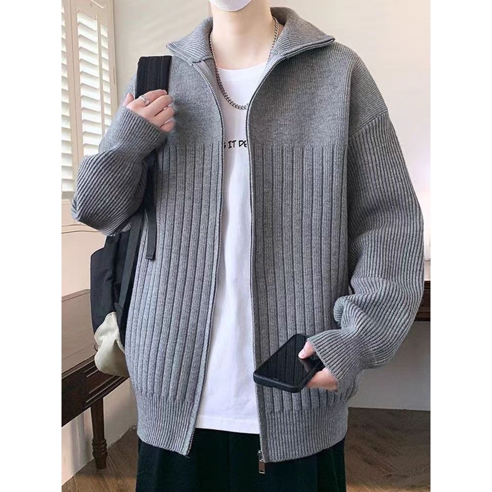 【网2】YM183半高领针织开衫毛衣A079-YM183-P63