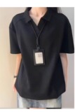 [012]纯色翻领T恤男女长袖T恤polo衫情侣装A079-D910-P30，男装T恤，电商A079
