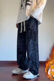 【235】加绒阔腿裤子青少年垂感休闲裤潮A079-K159加绒-p35，男装卫衣，电商A079