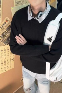 【106】针织衫内搭打底衫色圆领毛衣男款A079-5020-P51图片