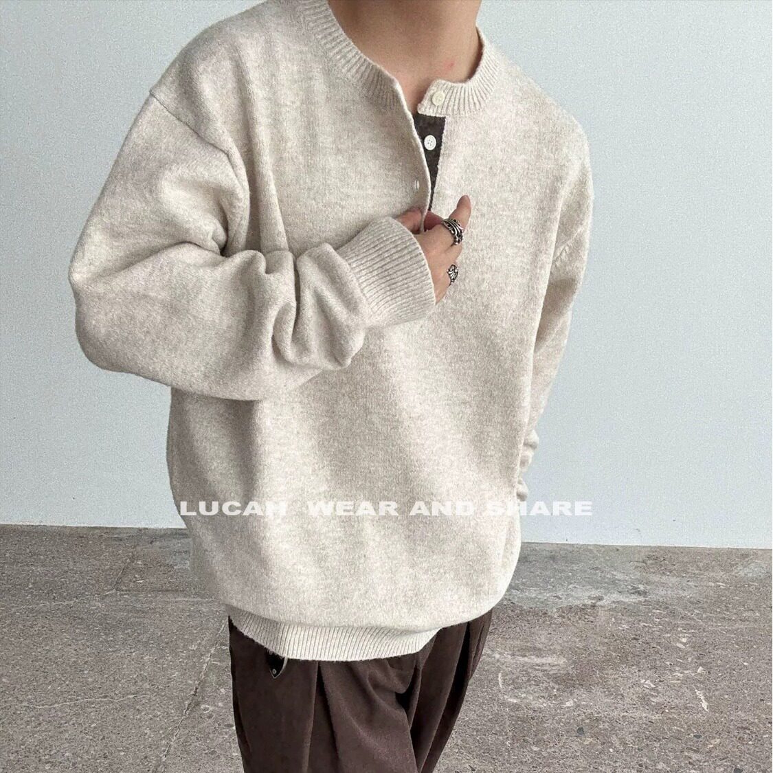 【005】毛衣男2025新款秋冬季针织衫线衣外套A079-D693-P59,男装针织衫/毛衣,电商A079