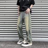 【7】25牛仔裤男冬季直筒oversize阔腿裤A079-C611-P30，男装牛仔裤，电商A079