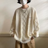 【网59】2025休闲宽松长袖毛衣男士A079-797-P47，男装针织衫/毛衣，电商A079