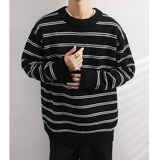 【网32】百搭宽松长袖针织衫A079-2315-P49，男装针织衫/毛衣，电商A079