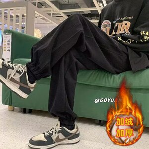 【235】5加绒加厚宽松束脚休闲长裤A079-K107加绒-P30图片