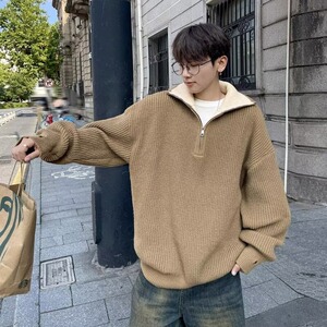 【101】半拉链针织衫长袖毛衣新款A079-M7159-P49图片