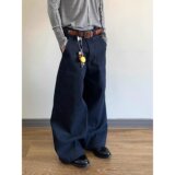 【网75】牛仔裤男春秋阔腿宽松工装裤子A079-N1520-P45，男装牛仔裤，电商A079