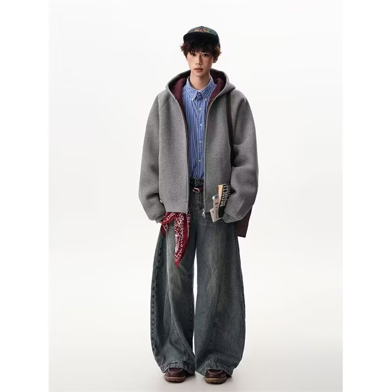 【网54】连帽开衫卫衣夹克男春秋季A079-J740-59,男装夹克,电商A079