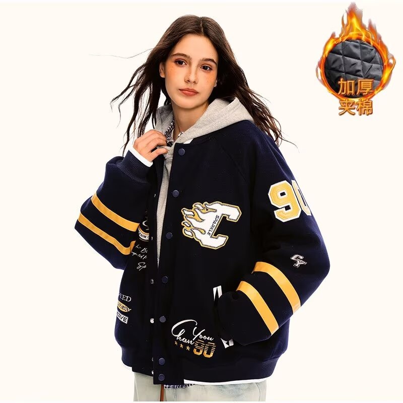 【001】加绒加厚圆领新款卫衣男女装宽松套头A079-F012-83，男装卫衣，电商A079