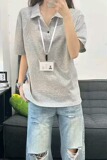 [012]短袖polo衫男女夏翻领t恤正肩五分袖A079-D202-P28，男装T恤，电商A079