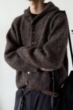【40】冬季日系新重磅半开衫宽松针织衫连帽毛衣男A079-MY69-P68，男装针织衫/毛衣，电商A079