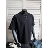 [003]假两件短袖T恤男宽松百搭休闲半袖体恤衣服A079-D920-P28，男装T恤，电商A079