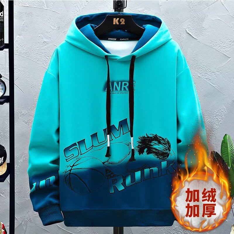 卫衣男潮牌连帽宽松加绒帽衫A079-M62-P51【网络图1】4-8XL元,男装卫衣,电商A079