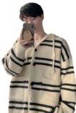 【网108】25条纹开衫针织衫A079-7055-P55，男装针织衫/毛衣，电商A079