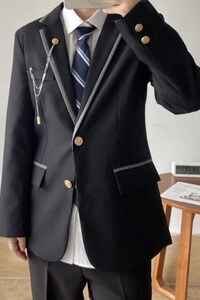 【网45】日系西装学院风校园DK西服外套制服班服校A079-W72-P62图片