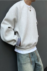 【5】     【5】卫衣男春季新款宽松圆领上衣外套 A079-HY55-P59图片