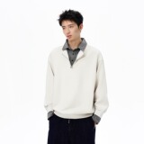 【网120】polo领卫衣男宽松学院风假两件长袖外套A079-T50-P44，女装短外套，电商A079