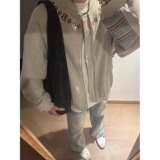 【网79】皮绒刺绣夹克外套ins百搭A079-W205-P69，男装夹克，电商A079