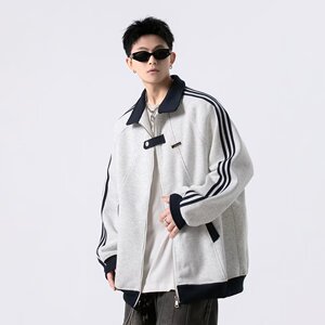 【网4】拼接运动卫衣男春秋季新款潮牌休闲外套A079-5017-P47图片