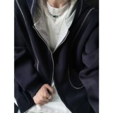 [【网138】开衫连帽卫衣外套男女宽松基础百搭A079-W138-P55，女装短外套，电商A079