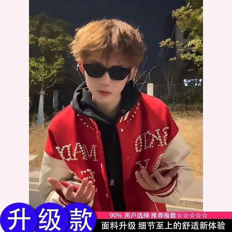 【网图有货10】拼接撞色棒球服外套A079-WT77-P64